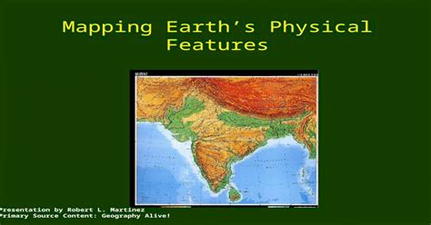 Ppt Mapping Earths Physical Features Dokumentips