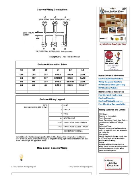 Looking for a 3 way switch wiring diagram? Godown Wiring Diagrams