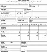 Emergency Room Assessment Form Photos