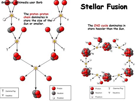 Graphics Wikimedia User Borb The Proton Proton Chain Dominates In Stars The Size Of The Sun Or