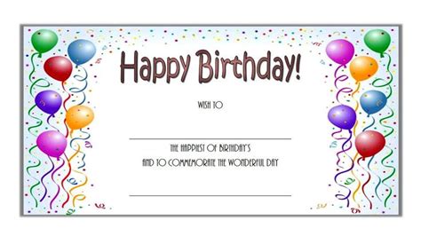 Free Fill In Printable Birthday Vouchers
