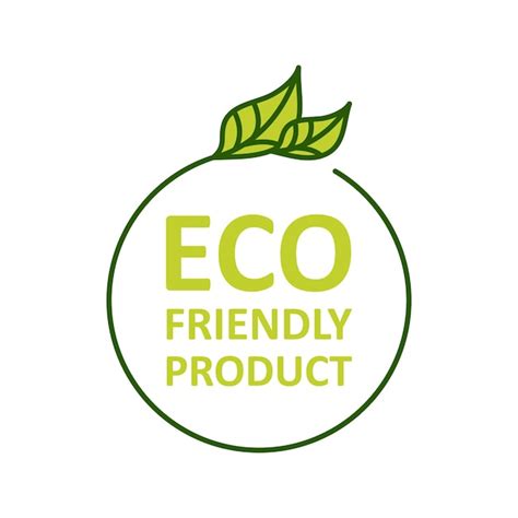 Premium Vector Eco Friendly Product Sticker Label Badge Ecology Icon