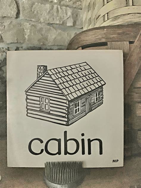 Cabin Flashcard 2 White Arrows Home