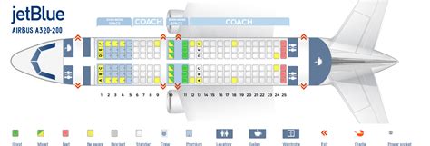 Seat Map Airbus A320 200 Jetblue Best Seats In Plane