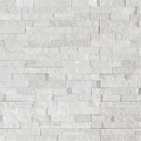 Glacier Splitface Quartzite Panel Ledger White Stone Fireplaces