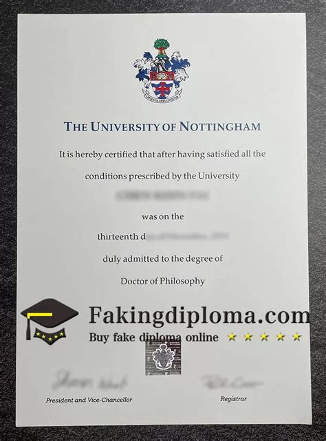 How Long To Buy University Of Nottingham Diploma And Transcript Buy
