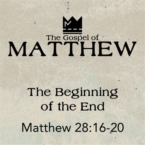 The Gospel Of Matthew — Sermon Series — Evergreen Bible Church