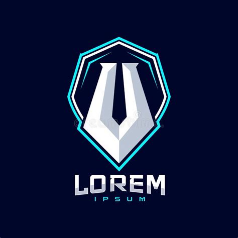 Letter V Gaming Sport Team Logo Design Stock Vector Illustration Of