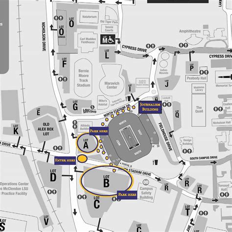 Lsu Campus Map Parking