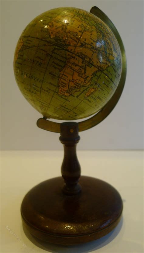Antiques Atlas Antique English Miniature Globe Johnstons C1910