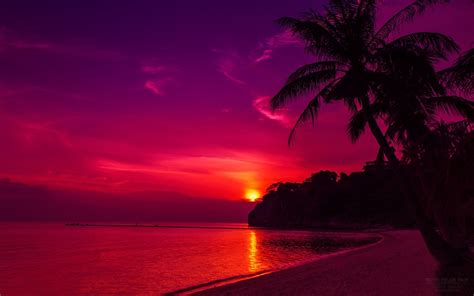 Thailand Beach Sunset Fondos De Pantalla Gratis Para Widescreen My