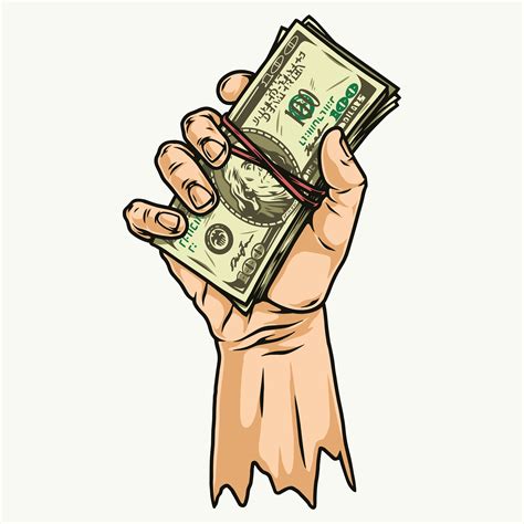 a person's hand holding up a bundle of money