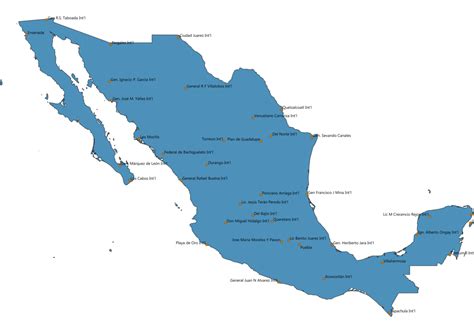 International Airports In Mexico Map