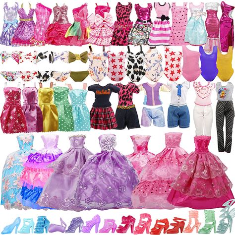 35 Pack Handmade Doll Clothes Including 5 Wedding Gown ...