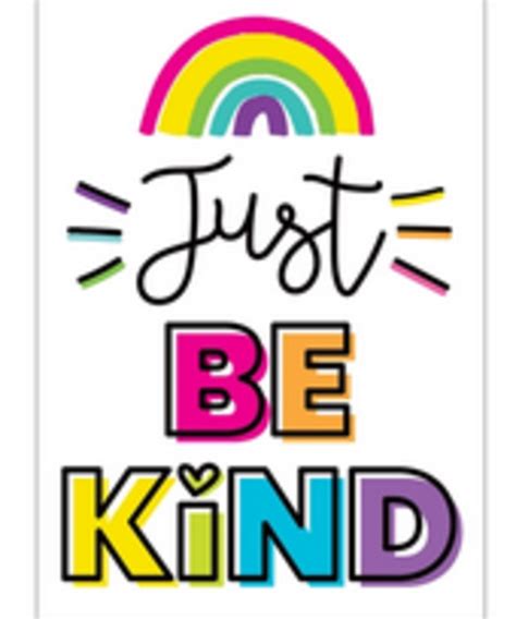 Kind Vibes Just Be Kind Poster Inspiring Young Minds To Learn