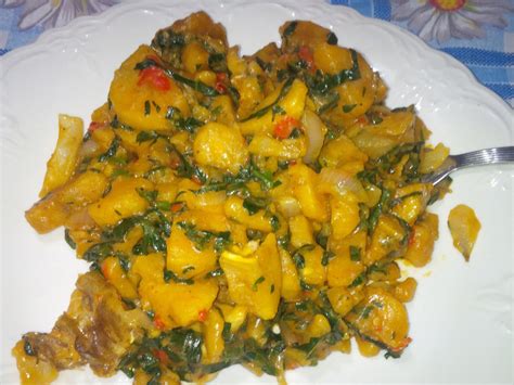 Plantain Porridge Recipe Nigerian Plantain And Vegetable Stew Whats4eats