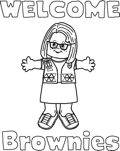 Lovely design ideas girl scout cookies coloring pages. Girl Scout Brownies Coloring Pages - Coloring Home