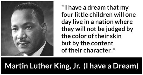 Martin Luther King Jr I Have A Dream That My Four Little