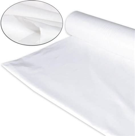 New White Sheeting Fabric Poly Cotton Sheeting Fabric 96 Wide 30m