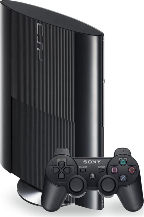 Sony Playstation 3 Ps3 Super Slim 12gb Charcoal Black And Dualshock 3