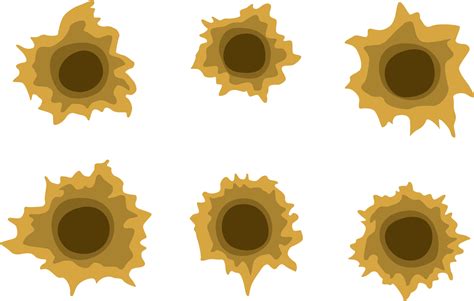 Bullet Hole Png Transparency Yellow Bullet Hole Png Transparent