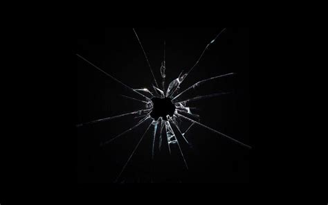 Picture Of Broken Glass With Hole