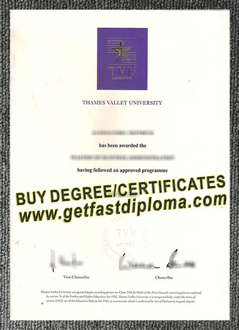 Obtain Thames Valley University Degree Buy University Of West London