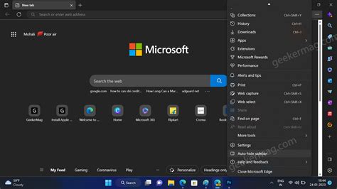 How To Automatically Hide Sidebar For Apps In Microsoft Edge