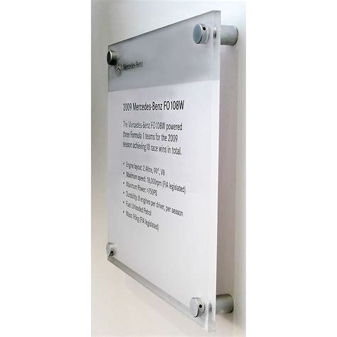 Custom Printed 5mm Acrylic Signs Office Signs