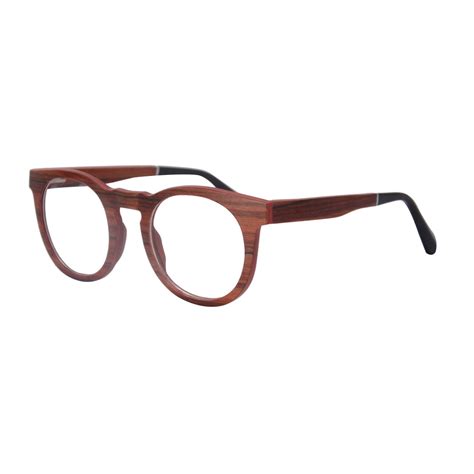 Shinu High Quality Round Vintage Wood Glasses Frame Myopia Eyeglasses