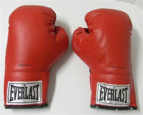 Vintage Everlast Traditional Red Boxing Gloves 16 Oz Made In Usa