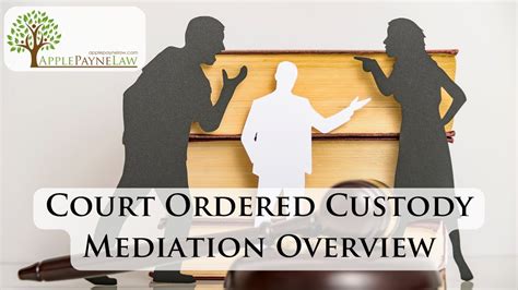 What Happens In Court Ordered Child Custody Mediation Apple Payne
