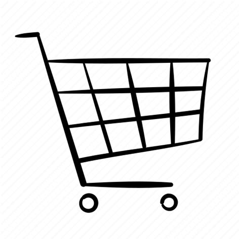Checkout, go to cart, handdrawn, shopping, shopping basket, shopping cart, shopping trolley icon
