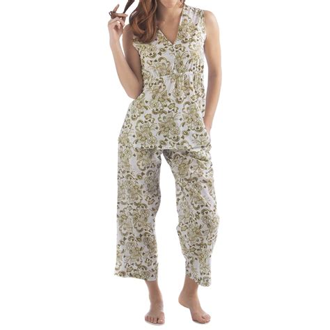 Yala Organic Cotton Alina Pajamas Sleeveless For Women Save 43