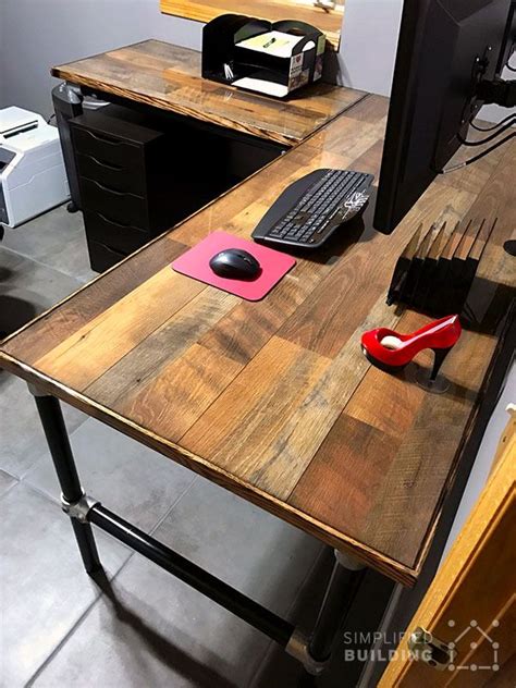 This is a piece of vinyl flooring left from a project. Hardwood Flooring Table Top Desk | Laminate flooring, Laying laminate flooring, Herringbone ...