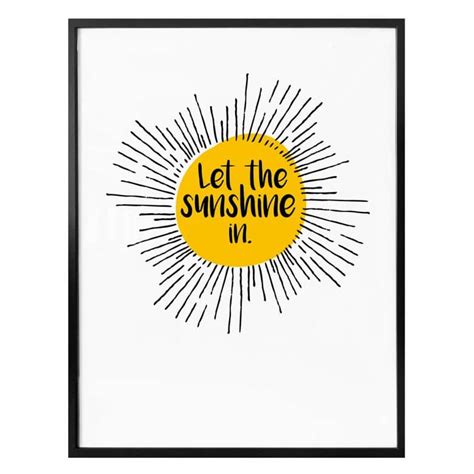 Poster Let The Sunshine In Wall Artnl