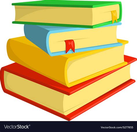 Stack Of Books Royalty Free Vector Image Vectorstock