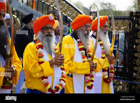 Gravesend Kent 14th April 2018 Vaisakhi Paradethe Local Sikh