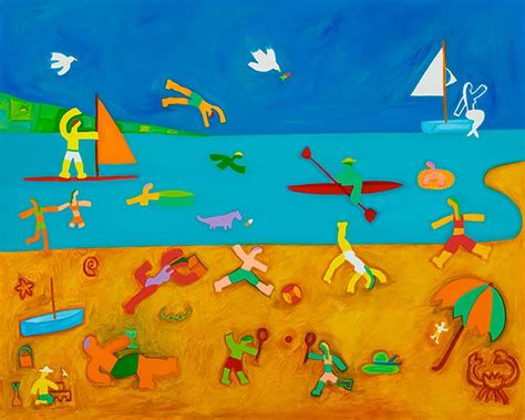 The Bathers Oil On Linen 122 X 153 Cm 2001 Private Collection Giclee