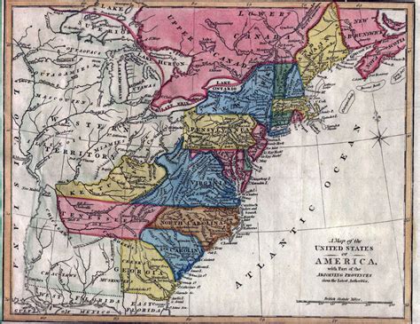Earth Map Map Of The United States Of America In 1800