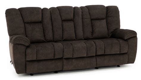 Avalon Gliding Reclining Sofa With Drop Down Table In Chocolate