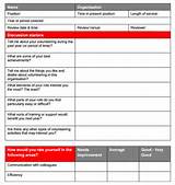 Employee Review Form Template Images