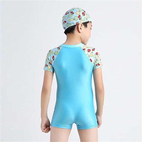 Kilimall 3 14y Kids Boys One Piece Swimsuit Swimwear Short Sleeve