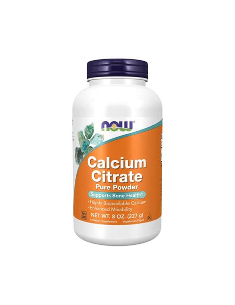 Calcium Citrate 227g Now Foods