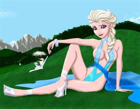 Rule 34 Atlasmaximus Blonde Hair Blue Eyes Breasts Cabin Disney Elsa