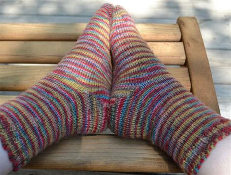 Simple Toe Up Sock Knitting Pattern
