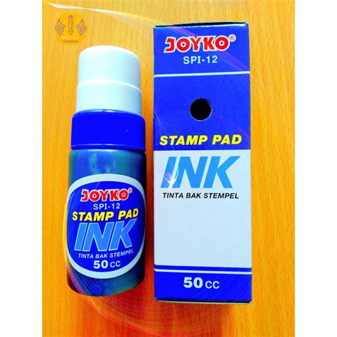 Jual Tinta Refill Bak Stempel Joyko Spi 12 Stamp Pad Biru 50 Cc