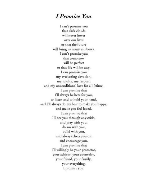 I Promise You Poems
