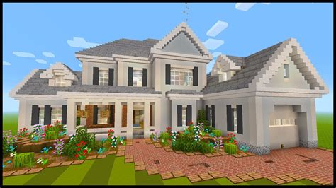 Minecraft How To Build A Large Suburban House 6 Part 2 Youtube