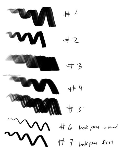 Marker And Ink Pen Adobe Photoshop Brushes Free Download Cs5